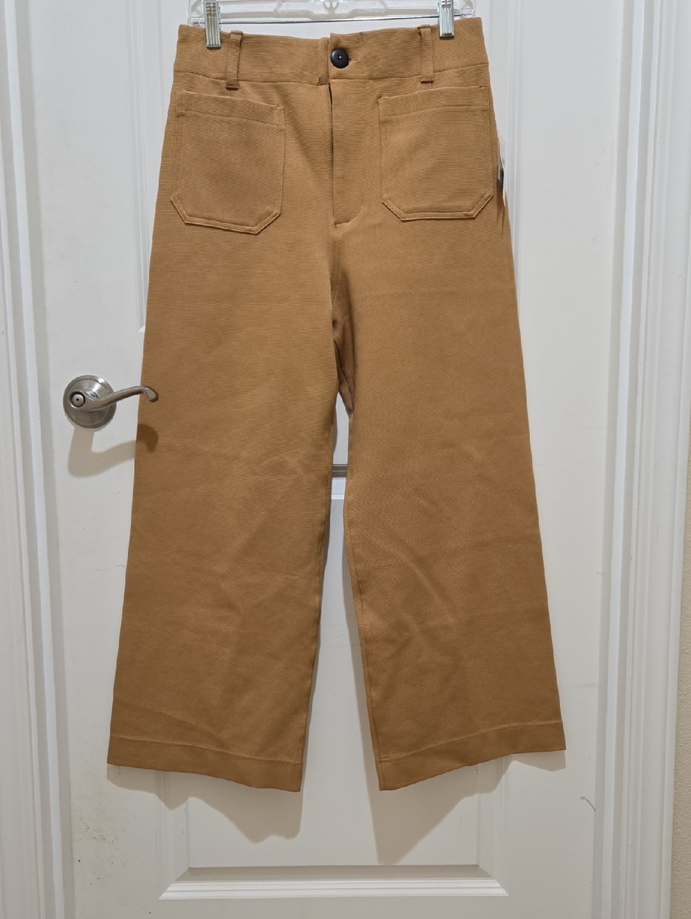 Maeve Colette Knit Crop High-Rise Wide Leg Pant- NWT